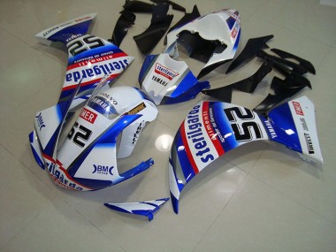 Carénage Moto R1 09-11 - Blanc Noir Sterilgarda