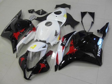 Carénage Moto CBR 600 RR 09-12 - Noir Rouge Blanc