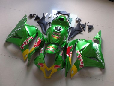 Carénage Moto CBR 600 RR 09-12 - Vert Red Bull