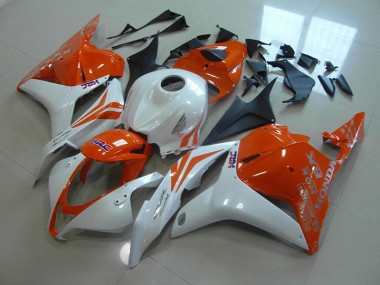 Carénage Moto CBR 600 RR 09-12 - Orange Blanc Nacré