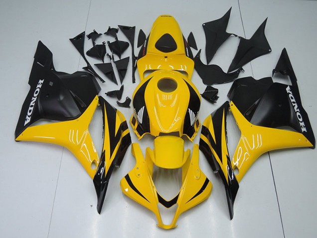 Carénage Moto CBR 600 RR 09-12 - Jaune Noir Carénage Moto CBR 600 RR 09-12 - Jaune Noir