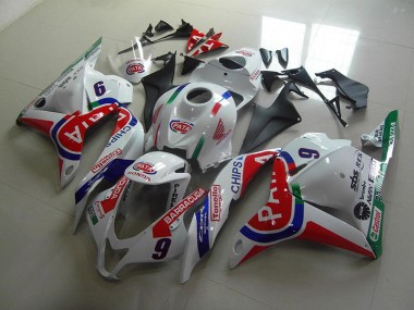 Carénage Moto CBR 600 RR 09-12 - Rouge Blanc Pata