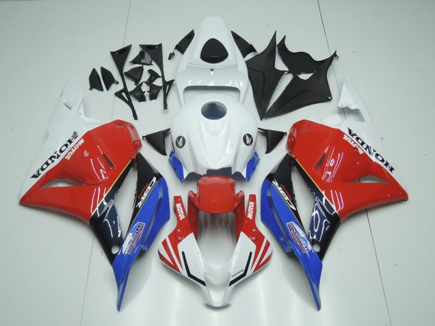Carénage Moto CBR 600 RR 09-12 - Blanc Motul Rouge Bleu