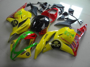 Carénage Moto CBR 600 RR 09-12 - Jaune Corona Extra