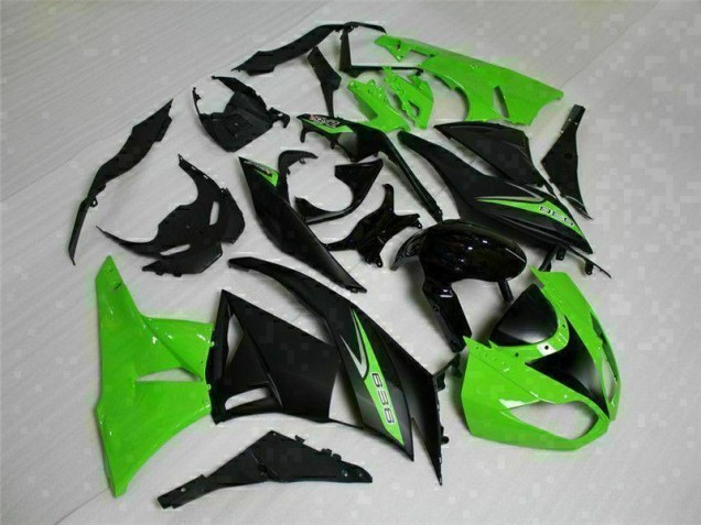 Carénage Moto ZX6R 09-12 - Noir Vert 636