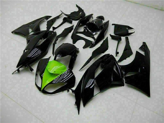 Kit Carénages Motos Complet ZX6R 09-12 - Noir Vert Kit Carénages Motos Complet ZX6R 09-12 - Noir Vert