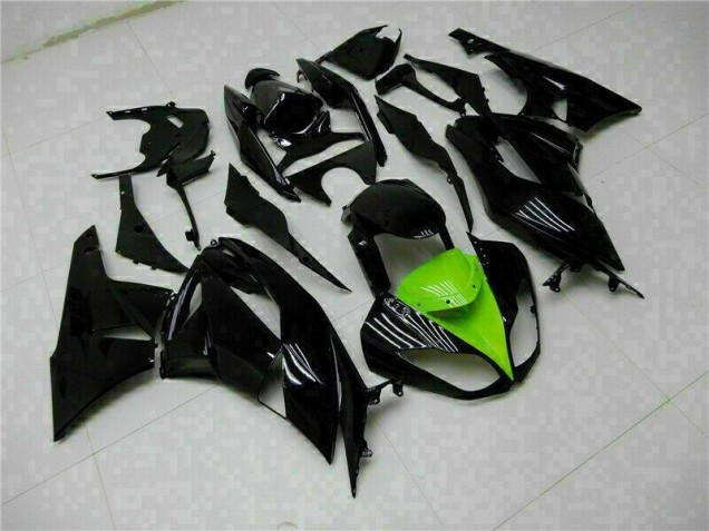 Kit Carénages Motos Complet ZX6R 09-12 - Noir Vert Kit Carénages Motos Complet ZX6R 09-12 - Noir Vert