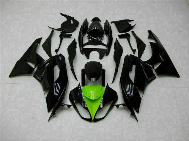 Kit Carénages Motos Complet ZX6R 09-12 - Noir Vert Kit Carénages Motos Complet ZX6R 09-12 - Noir Vert