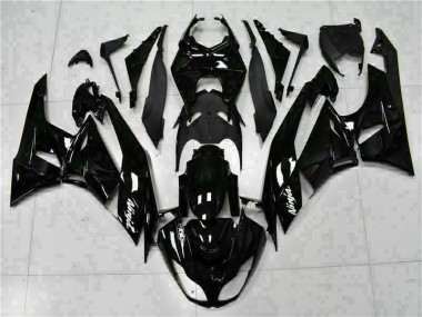 Carénage Moto ZX6R 09-12 - Noir Blanc Ninja