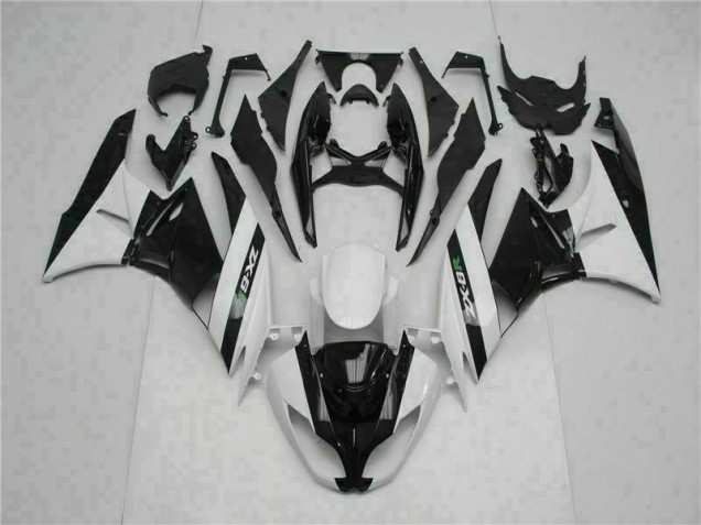 Carénage Moto ZX6R 09-12 - Noir Blanc Carénage Moto ZX6R 09-12 - Noir Blanc