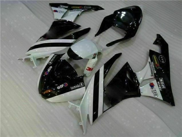 Carénages Moto ZX6R 09-12 - Noir Blanc 3M Touch4 Carénages Moto ZX6R 09-12 - Noir Blanc 3M Touch4