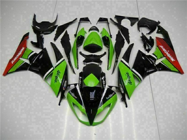 Carénage Moto ZX6R 09-12 - Vert Noir Rouge Carénage Moto ZX6R 09-12 - Vert Noir Rouge