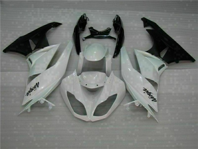 Carénages Moto ZX6R 09-12 - Blanc Noir Carénages Moto ZX6R 09-12 - Blanc Noir