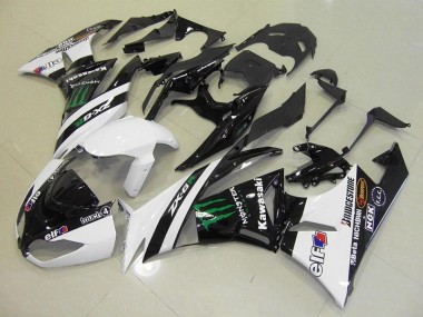 Carénage Moto ZX6R 09-12 - Blanc Monster