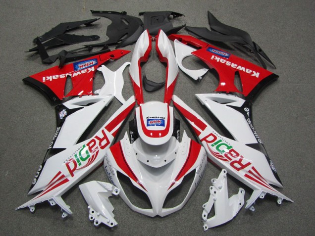 Carénage Moto ZX6R 09-12 - Blanc Rouge Rapid Carénage Moto ZX6R 09-12 - Blanc Rouge Rapid