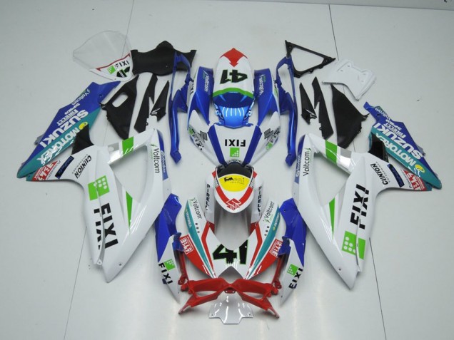 Carénage Moto GSXR 1000 K9 09-16 - Fixi Light Bleu