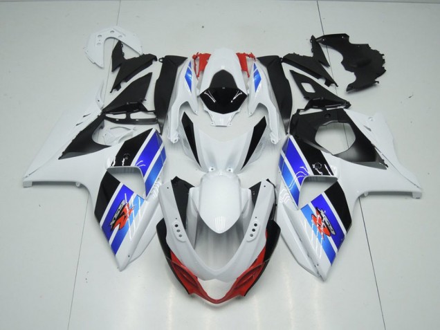 Carénage Moto GSXR 1000 K9 09-16 - Blanc Bleu Noir Carénage Moto GSXR 1000 K9 09-16 - Blanc Bleu Noir