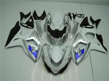 Carénage Moto GSXR 1000 K9 09-16 - Argent Blanc