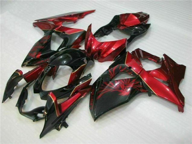 Carénage Moto GSXR 1000 K9 09-16 - Rouge Flamme Noir