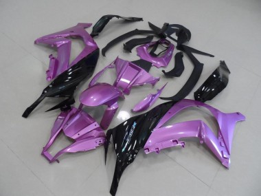 Carénage Moto ZX10R 11-15 - Rose et Noir