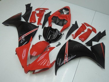 Carénage Moto R1 12-14 - Rouge Noir