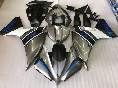 Carénage Moto R1 12-14 - Argent Bleu