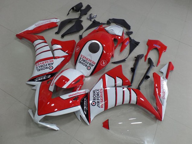 Carénage Moto CBR 1000 RR 12-16 - Rouge avec Blanc Wing