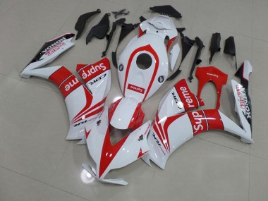 Carénage Moto CBR 1000 RR 12-16 - Rouge et Blanc Supreme