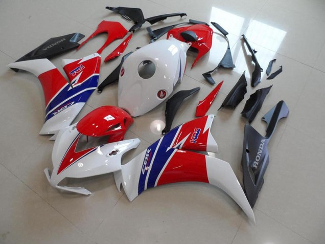 Carénage Moto CBR 1000 RR 12-16 - Blanc Rouge Noir Mat TT Legend
