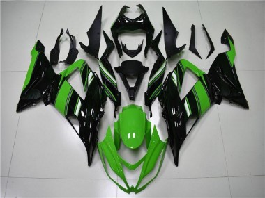 Carénage Moto ZX6R 13-18 - Vert Noir