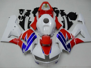 Carénage Moto CBR 600 RR 13-23 - Blanc Bleu Rouge