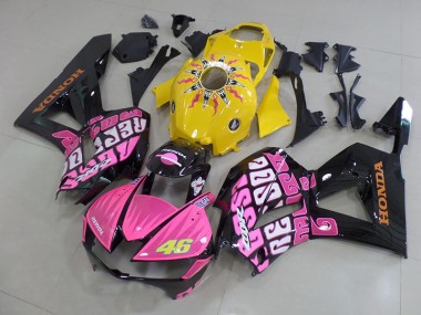 Carénage Moto CBR 600 RR 13-23 - Jaune Rose Rossi
