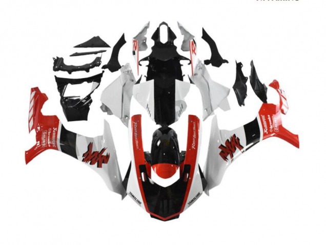 Carrosserie Moto R1 15-19 - Rouge Blanc Carrosserie Moto R1 15-19 - Rouge Blanc