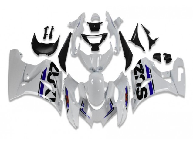 Carénage Moto GSXR 1000 17-23 - Blanc Bleu Carénage Moto GSXR 1000 17-23 - Blanc Bleu
